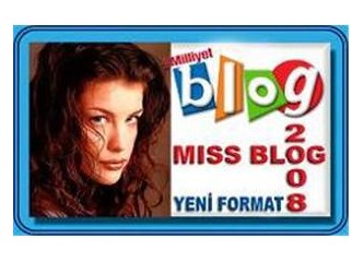 "Miss Blog 2008" Yeni Formatla Yeniden