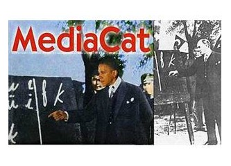 Bir tasarımcıya yakışmayan kapak montajı. Atatürk ve Obama farklı dönem ve konseptte iki liderdir.