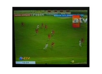 Televizyondaki maç görüntülerinde kocaman logolar