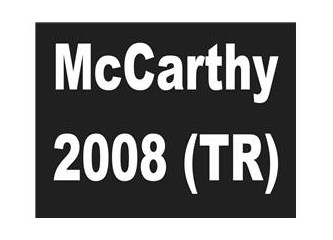McCarthy 2008