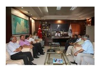 CHP Mersin Akdeniz ilçe ve il örgütünden, Başkan Özcan'a ziyaret...