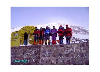 İran demavent kış tırmanışı