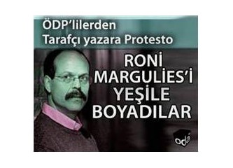 Roni Margulies'in üstüne boya döktüler