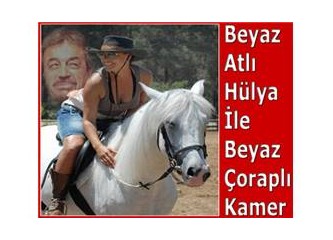 Beyaz atlı Hülya ile beyaz çoraplı Kamer