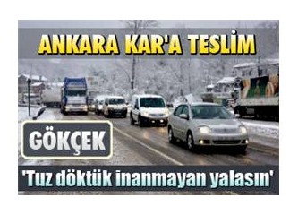 Kapandı kardan, Ankara yolları
