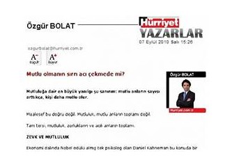Mutlu olmanın sırrı acı çekmede mi?