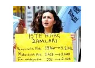 Gençler, ''Haraçları '' protesto ederken...