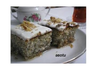 Soğuk şuruba haşhaşlı tatlı