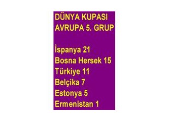 Dünya Kupası elemelerinde 3 maç kala Türkiye’nin şansı