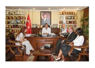 Bahçeşehir Koleji’nden, başkan Tuna’ya ziyaret...