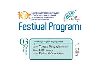 Ferhat Göçer ve Linet ''10.Uluslararası Kültür ve Sanat Festivali''