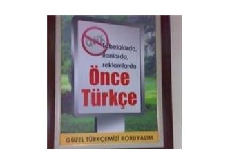 Haber ve reklâmlarda Türkçe