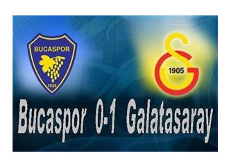 Galatasaray Bucasporu da 1-0 geçti.