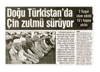 Çin'i değil zihniyeti kınıyorum