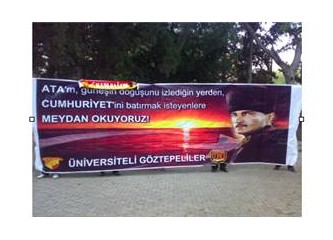 Türk bayrağı ve Atatürk’ün yer aldığı pankart stada sokulmadı...