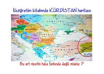 ‘Kürdistan’ haritası her yerde...