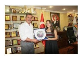 Bir Şarkısın Sen Şebnem'den Başkan Tuna'ya ziyaret