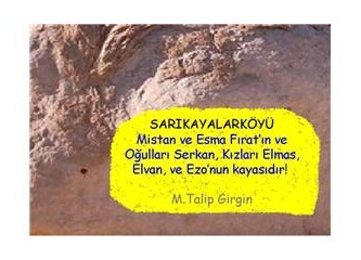 Sarı kayalar!