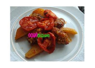 Fırında köfte patates