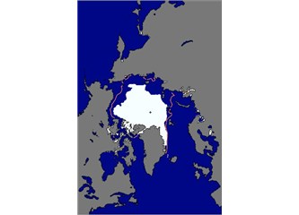 Arktik buz örtüsü biraz daha küçüldü