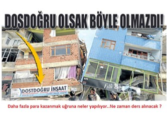 Depremin adı yıkım, mucize ve paylaşım...