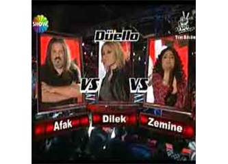 O Ses Türkiye – Düello : Afak & Dilek & Zemine Yorumum ve Ne Yazık ki Yanlış Seçim …