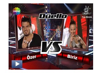 O Ses Türkiye – Düello : Biriz & Özer yorumum – Yine Murat Boz ve yine doğru seçim …