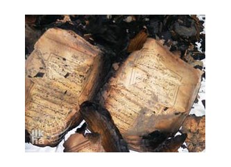 Kur'an'ı yakan alevler içinde yanan gelecek