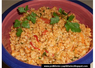 Sebzeli bulgur pilavı