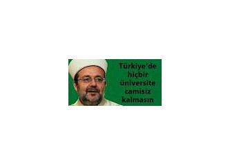 Her üniversiteye cami geliyor...