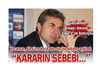 Fenerbahçe Alex'iz kazandı. Başkan Aziz Yıldırım Alex'i sildi!