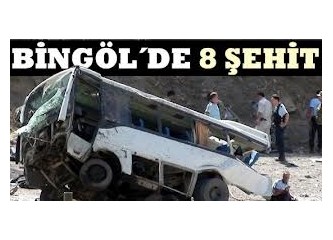 Bingöl'de Polis'e saldırı. 8 Polis şehit 7 polis yaralı...