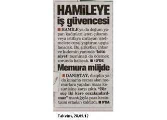 Kötü niyet tazminatı geliyormuş...