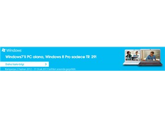 Bilgisayarınızı 29 TL 'ye Windows 8 yapın