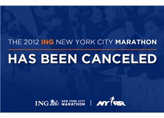 New York Maratonu iptal edildi.