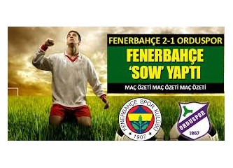 Fenerbahçe Kale direkleri ve rakibini dövdü! Fenerbahçe 2 Orduspor 1