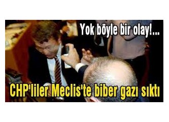 CHP'lilerden AKP'lilere mecliste biber gazı...