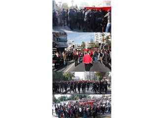 Antalya'da şehit cenazesinde gerginlik