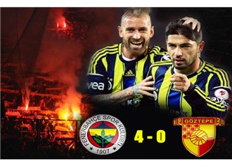Fenerbahçe kupada yine yalnız kaldı (Fenerbahçe 4-0 Göztepe) 