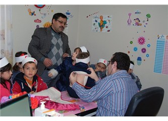 Miniklerden hastane ziyareti