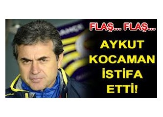 Kıyamet Fenerbahçe'de koptu. Aykut Kocaman istifa etti!