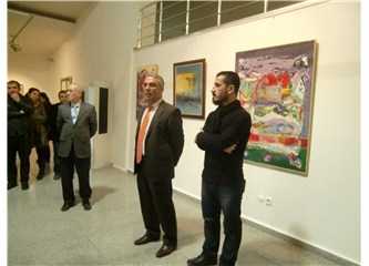 24 sanatçının katıldığı”Kuzey” Karma Resim Sergisi Diyarbakır Amed Sanat Galerisi’nde