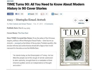 Time dergisinde Atatürk ilk sırada