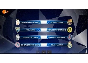 Galatasaray Barcelona ile eşleşti...