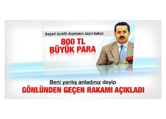 Asgari ücretli ile Milletvekilinin aldığı maaş arasında ne kadar fark var?