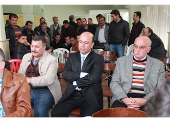 Dursunbey'de keresteci esnafı yeni başkanını seçti.