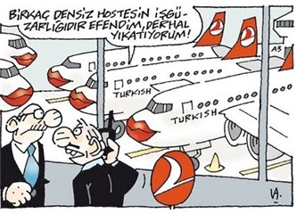 35 derecede başörtüsü ve pardesü ile dolaşmak ve THY'deki kırmızı ruj yasağı tartışmalarına katkı