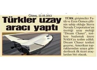Türkler uzay aracı üretti