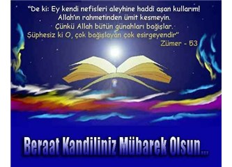 Berat Kandiliniz kutlu olsun..