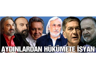 Sanatçılarımızın gazetelere verdiği ilan ve altındaki imzalar...